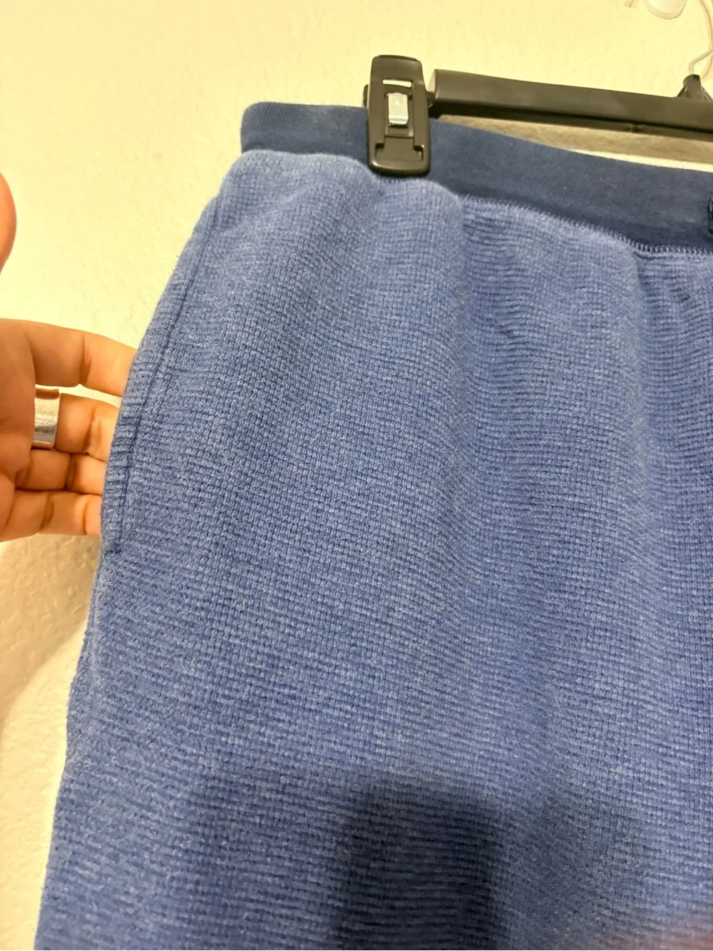 Men’s Polo Ralph Lauren Classic Blue Cotton Waffle Lounge Pants Drawstring Waist
